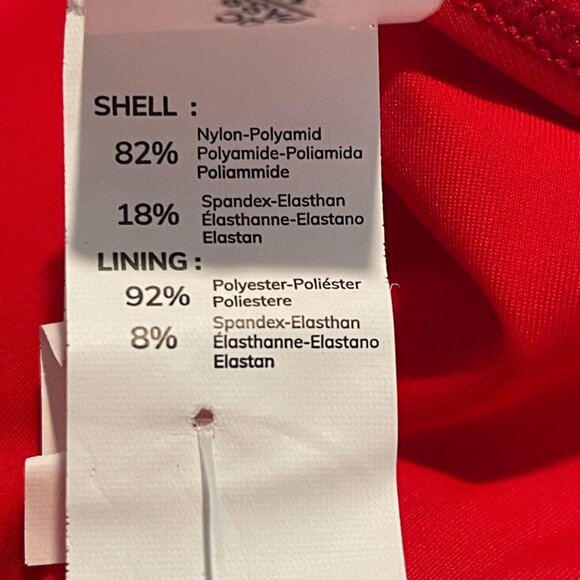 Cupshe Womens One-Piece Swimsuit XL Red Plunge Neckline V-Wire Cross-back Strap - Picture 8 of 10